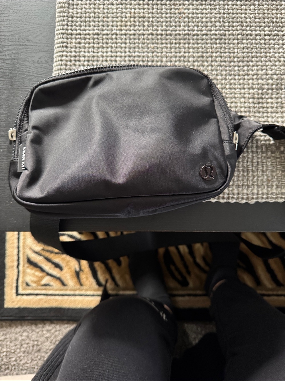 lululemon athletica Black Men's Belt Bag with Adjustable Strap